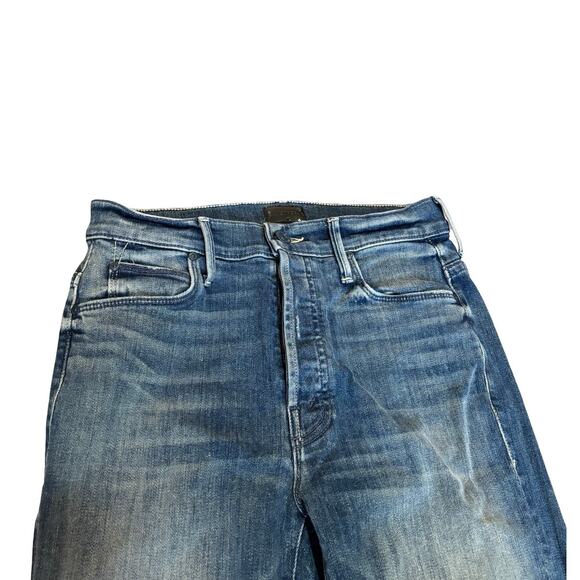 Mother The Stunner Ankle Fray Jeans Field of Dreams Sz 27 High Rise Skinny - Picture 6 of 9